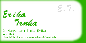 erika trnka business card